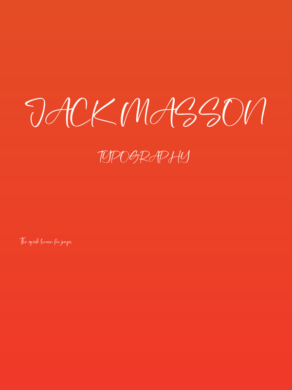 Jack Masson Poster