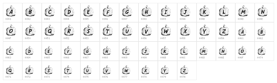 Jack O Character Map