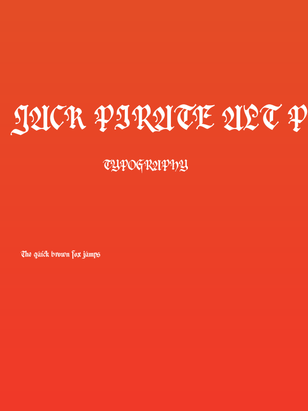 Jack Pirate Alt PERSONAL USE Poster