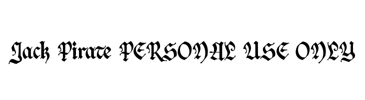 Jack Pirate PERSONAL USE ONLY  フリーフォントのダウンロード