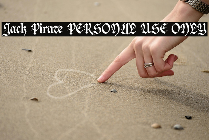 Jack Pirate PERSONAL USE ONLY Example 3
