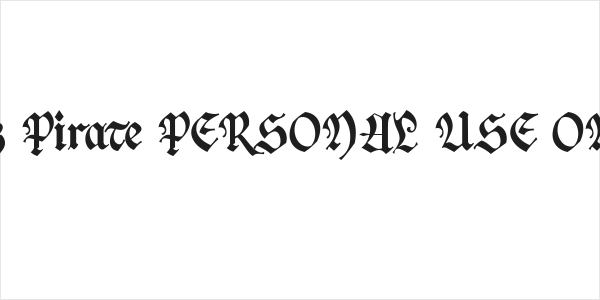 Jack Pirate PERSONAL USE ONLY Logo
