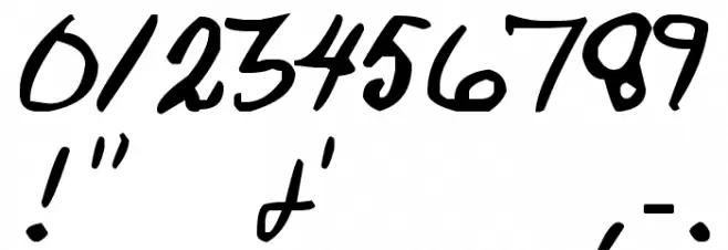 Jack Ripper Hand Font OTHER CHARS