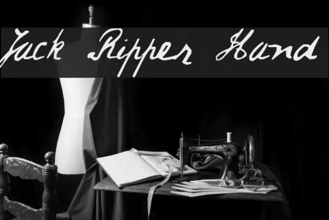 Jack Ripper Hand Font examples