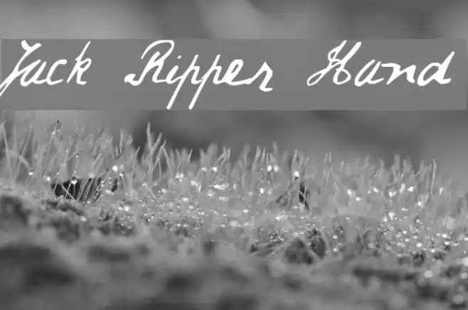 Jack Ripper Hand Font examples