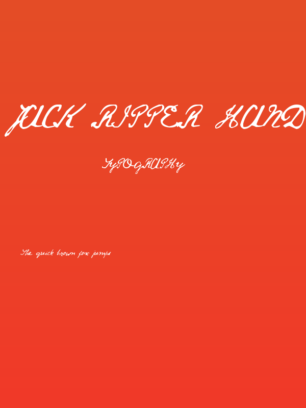 Jack Ripper Hand Poster