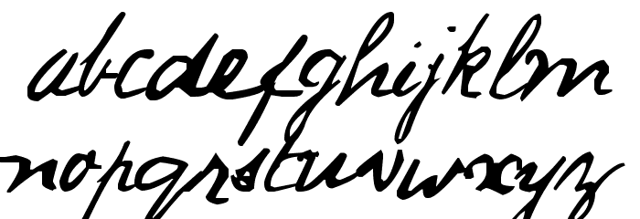 Jack Ripper Hand Font LOWERCASE