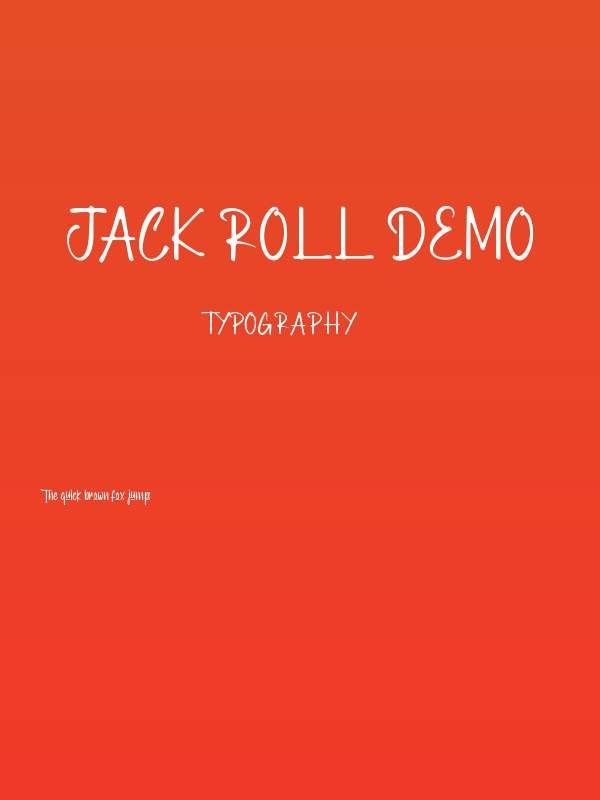 Jack Roll Demo Poster