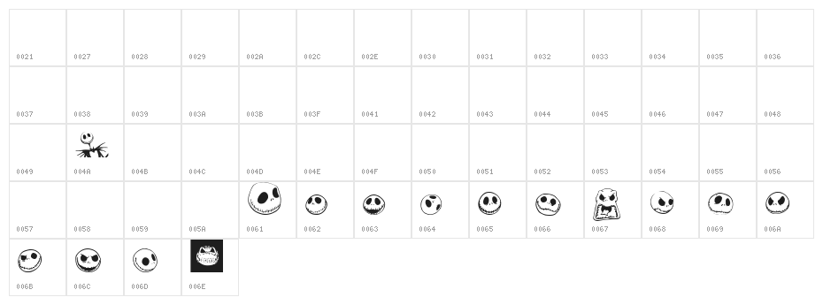 Jack Skellingtonbats Character Map