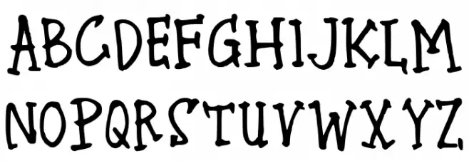 Jack Sketcher Schriftart Kleinbuchstaben