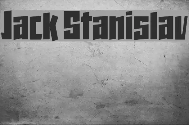 Jack Stanislav Font examples