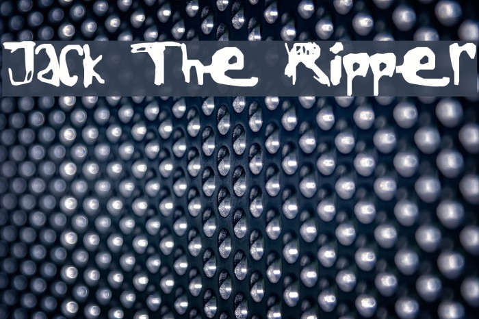 Jack The Ripper Font examples