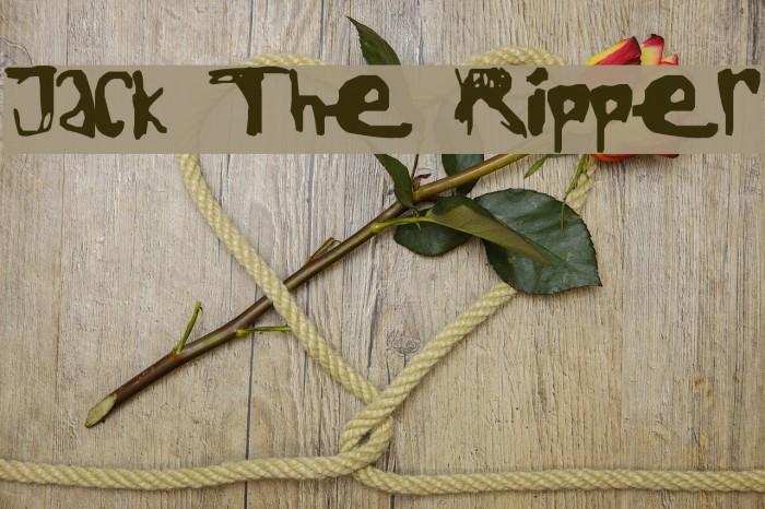 Jack The Ripper Font examples