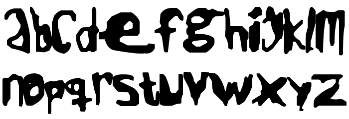 Jack The Ripper Font LOWERCASE