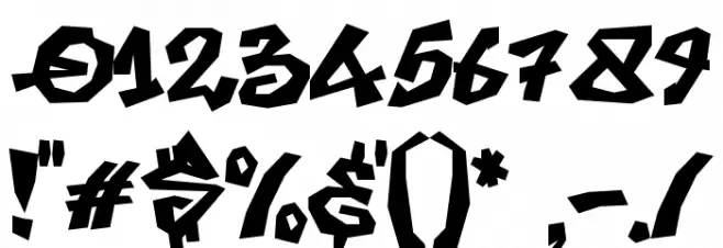 Jack and Zeky Шрифта ДРУГИЕ символов