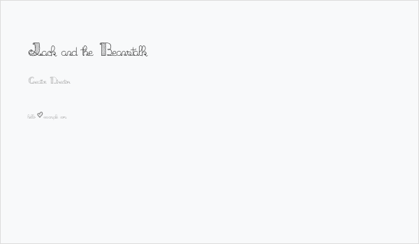 Jack and the Beanstalk Business Card