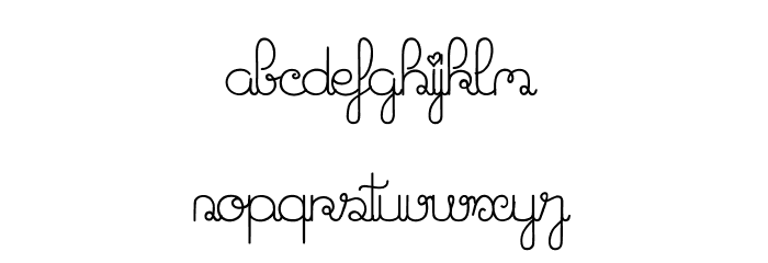 Jack and the Beanstalk Font LOWERCASE