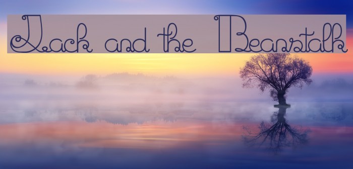 Jack and the Beanstalk Font examples