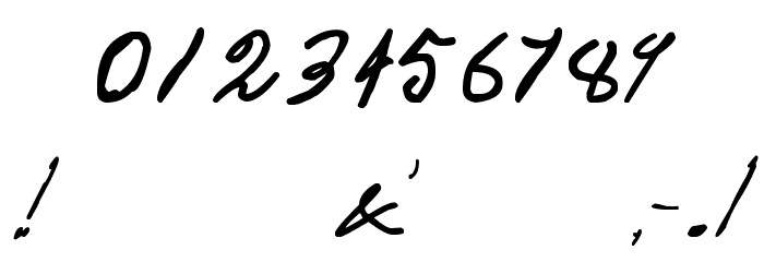 Jack the Ripper Dear Boss Letter Font OTHER CHARS