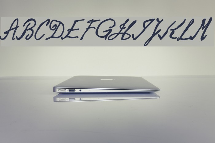 Jack the Ripper Dear Boss Letter Font examples