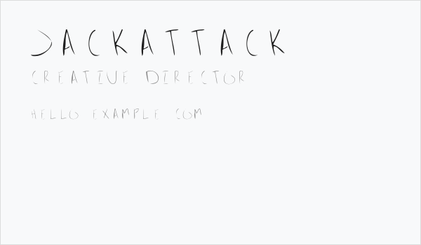 JackAttack Business Card