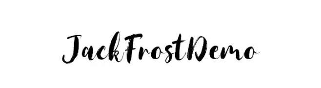 JackFrostDemo  Descarca Fonturi Gratis