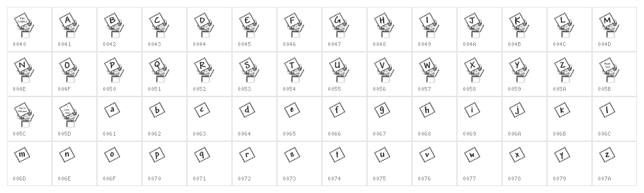 JackInTheBox_KG Character Map