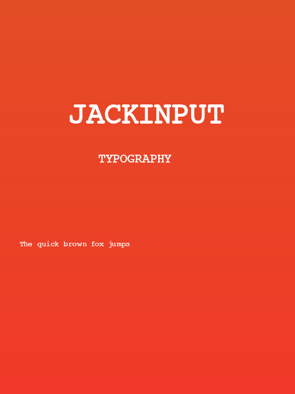 JackInput Poster