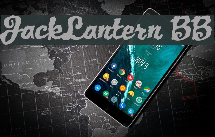 JackLantern BB Font examples