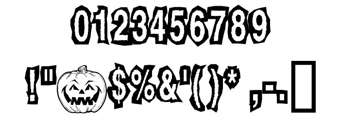 JackOLantern Font OTHER CHARS