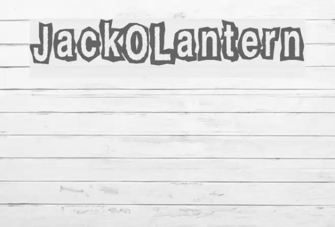 JackOLantern Font examples