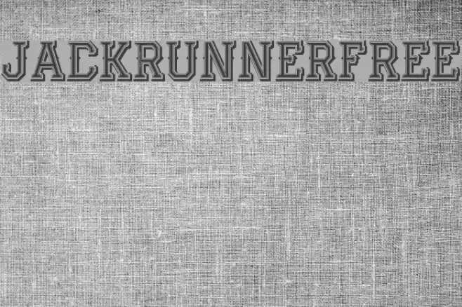 JackRunnerFree Font examples