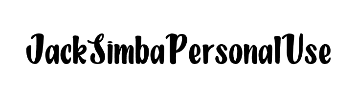 JackSimbaPersonalUse  Fuentes Gratis Descargar