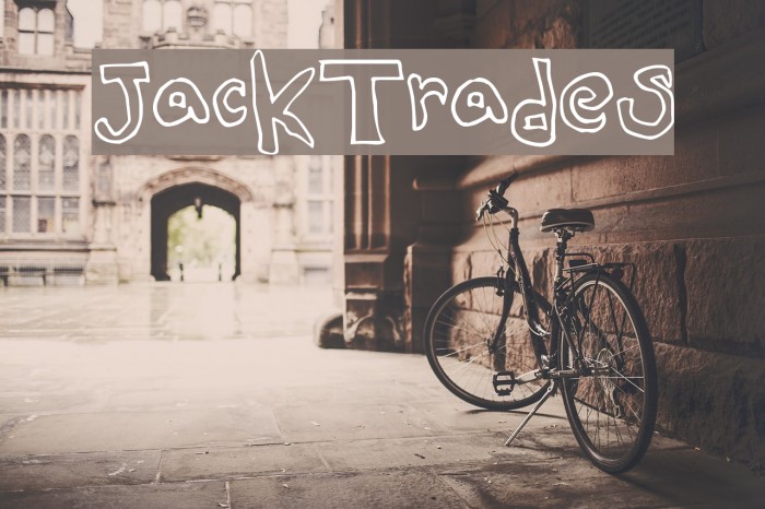 JackTrades Font examples