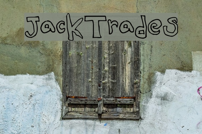 JackTrades Font examples
