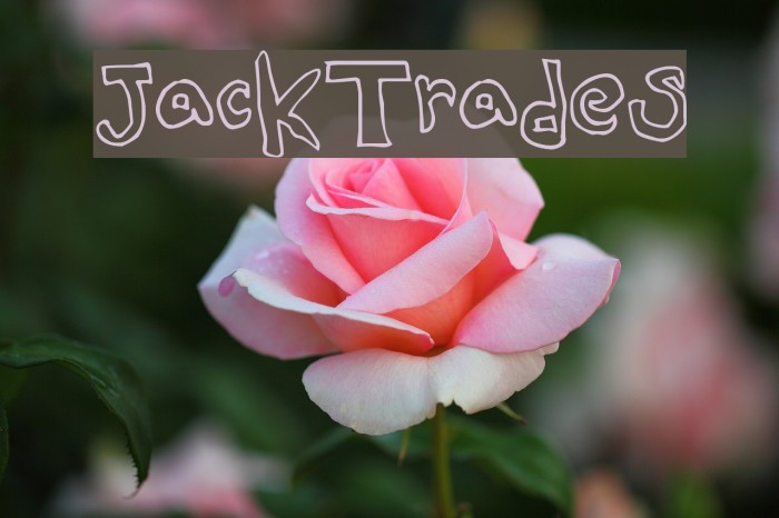 JackTrades Font examples