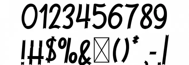 Jackal Regular Font OTHER CHARS