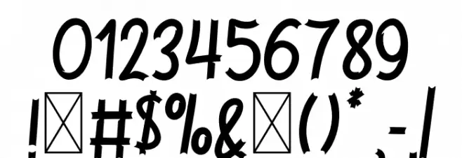 Jackal Regular Font OTHER CHARS