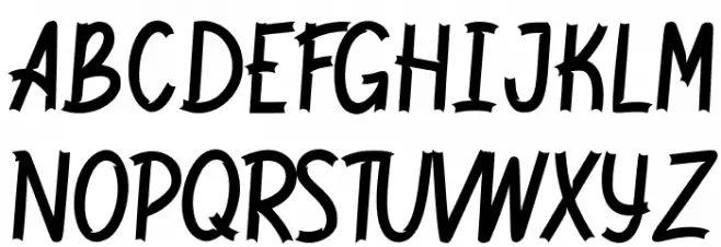 Jackal Regular Schriftart Groß