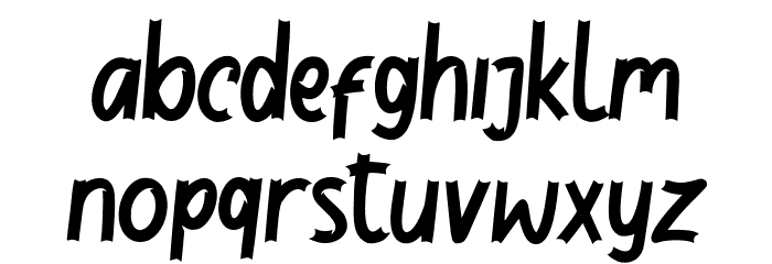 Jackal Regular Font LOWERCASE