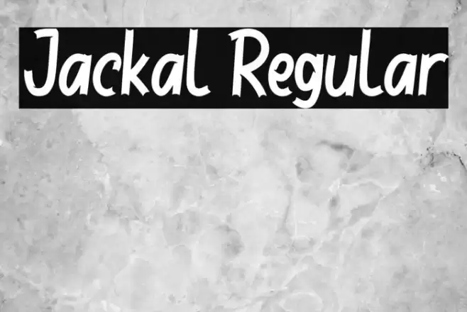 Jackal Regular Font examples