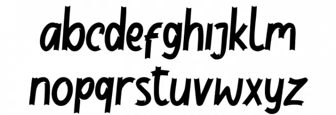 Jackal Regular Schriftart Kleinbuchstaben