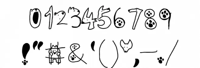 Jackal Tracks Font OTHER CHARS