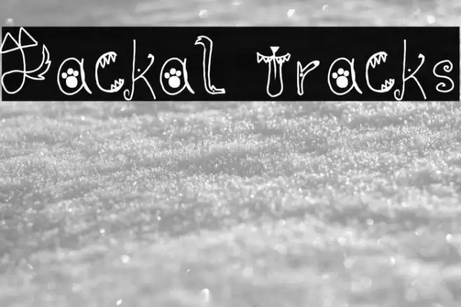 Jackal Tracks Font examples