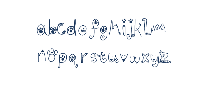 Jackal Tracks Lowercase