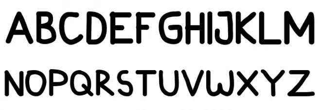 Jackblack Font UPPERCASE