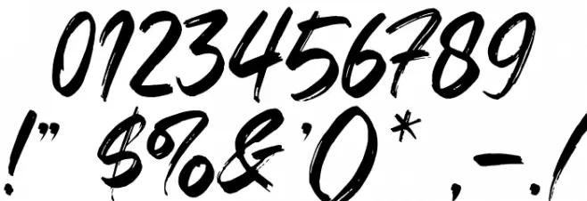 Jackbrush Шрифта ДРУГИЕ символов