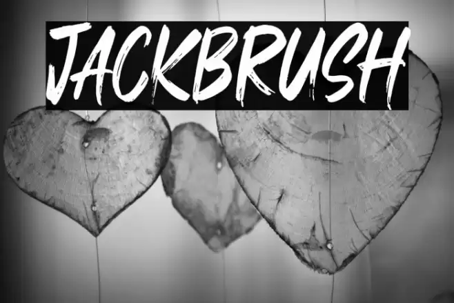Jackbrush Шрифта examples