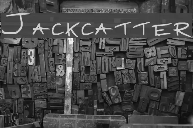 Jackcatter Font examples