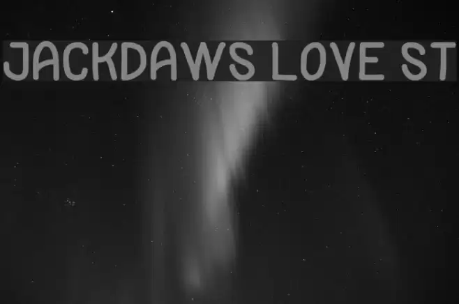 Jackdaws Love St Font examples